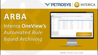 Automated Rule Based Archiving (ARBA) in Interica OneView