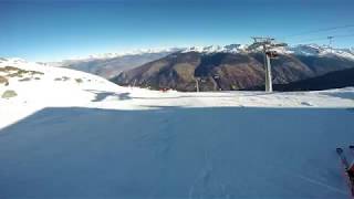 Descente d`Etherolla en ski /  Thyon 2000