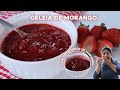 GELEIA DE MORANGO PARA RECHEIO DE BOLOS E SOBREMESAS | Super fácil de fazer