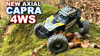 INSANE 4 WHEEL STEERING RC Car! - Axial Capra UTB18 Trail Buggy