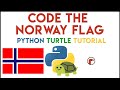 Python Turtle - Code the Norway Flag Tutorial