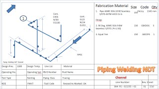 What is Isometric Drawing ? and Typical Isometric Symbols | PipingWeldingNDT