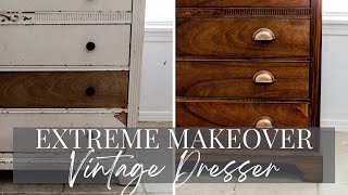 Refinishing a Vintage Dresser | Extreme Vintage Dresser Makeover