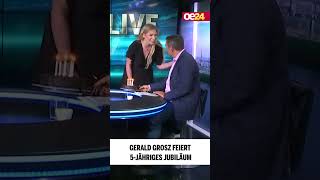 Grosz feiert 5-Jähriges Jubiläum bei oe24.tv 🎂  #shorts
