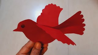 paper bird making easy//कागज कि चिडिया कैसे बनाएं#viralvideo