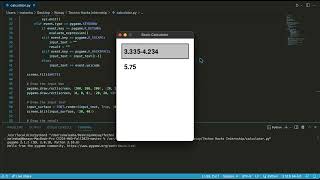 Basic Calculator implementation using Pygame - Technohacks