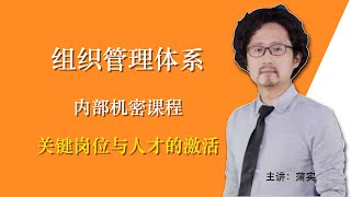 【13】关键岗位与人才的激活｜翟山鹰BOC组织管理体系｜蒲实