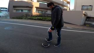 Riding Segway Drift W1 (Hover Shoes) in Tokyo