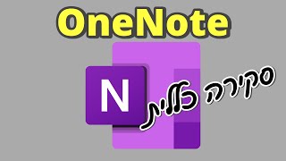 תוכנת OneNote (סקירה כללית)