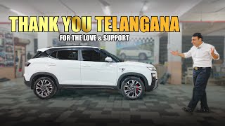 CRETA E BASE MODEL TO TOP MODIFICATION | FROM TELANGANA | 7+ CARS | 📞7977493577