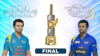 FINAL | India Legends vs Sri Lanka Legends | Road Safety World Series| Cricket 22