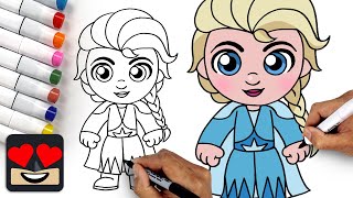 How To Draw Elsa | Frozen