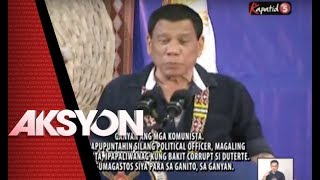 AKSYON PRIME - Pangulong Duterte, tinawag na ahas ang mga rebelde