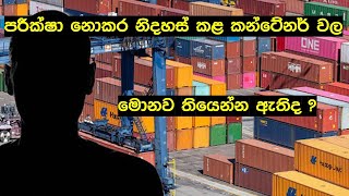 කන්ටේනර් නිදහස් කළ කොළඹ හස්ථය. The Colombo leader who released containers.