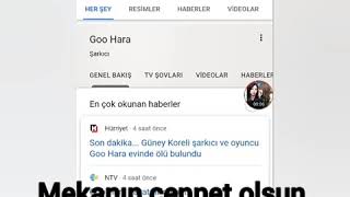 Güney Koreli Şarkıcı Ve Oyuncu Goo Hara Öldü.....