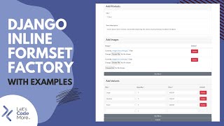 Django Inline Formset Factory with Examples.