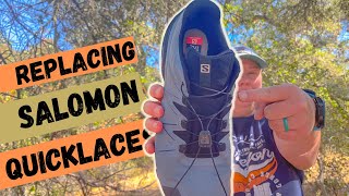 HOW TO Re-lace Salomon Shoe Using the Salomon Quicklace Replacement Kit | Salomon Quicklace Tutorial