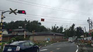 JR水戸線の踏切（大和ー岩瀬）茨城県