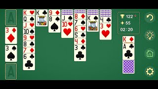 Solitaire Klondike (by Betastage Inc.) - free offline classic card game for Android - gameplay.