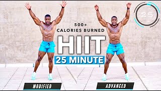 QUICK AND EFFECTIVE 25 MIN FULL BODY HIIT ROUTINE (BURN UP TO 500 CALORIES | NO EQUIPMENT)