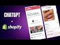 ChatGPT + Shopify: The World's First AI-Driven Shopify Theme