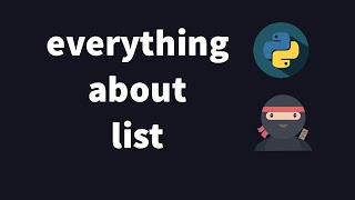 Python 3 Tutorial 06 - Everything you need to KNOW about LIST