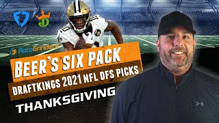DRAFTKINGS & FANDUEL NFL THANKSGIVING DAY DFS PICKS | THE DAILY FANTASY 6 PACK