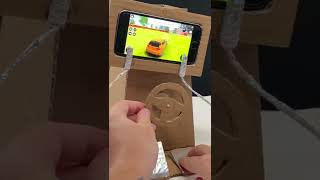 Steering wheel with accelerator and brake for mobile games