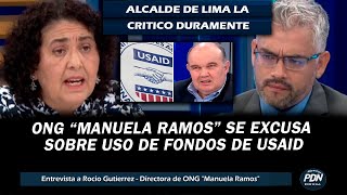 ONG MANUELA RAMOS SE EXCUSA SOBRE MAL USO DE FONDOS DE USAID QUE CRITICO RAFAEL LOPEZ ALIAGA