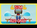 57M USING X25 DUMBELL ONLY ON STRONGMAN SIMULATOR ROBLOX