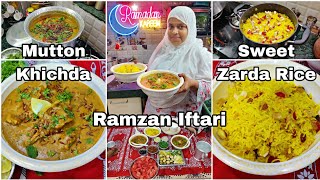 Ramzan Special Iftari | Original Mutton Khichda Recipe | Sweet Zarda Rice | Best Combination Iftari