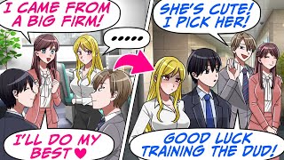 This Cute Worker \u0026 a Sassy Worker from a Big Firm Joined My Team! But…[RomCom Manga Dub]