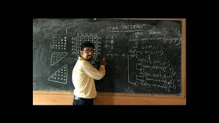 Left Triangle Star Pattern Program in Java (BlueJ)