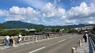 2022年8月19日(金) 京都嵐山　大雨の後の桂川🌿 Kyoto Arashiyama Togetsukyo Bridge