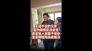 无话不说的兄弟 因赌博反目成仇 真是知人知面不知心 宫老师现场协商解决#老赖 #欠债不还 #赌局 #法律咨询 #律师事务所