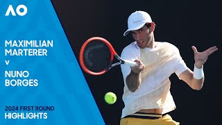 Maximilian Marterer v Nuno Borges Highlights | Australian Open 2024 First Round