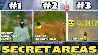 Secret Areas (Mushroom Cave, Hobbit Hole, GG ON TOP!) | The Maze Runner ROBLOX