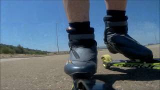 Rollerski Marwe Skating 610C, paso alterno y 1-1.