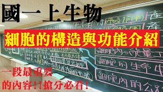 國一上生物 2-1 細胞的構造與胞器的功能．最詳細的介紹非懶人包｜國一生物 | 108課綱