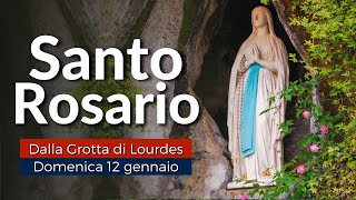 Rosario di LOURDES di oggi Domenica 12 Gennaio 2025 🔴 Misteri della Gloria