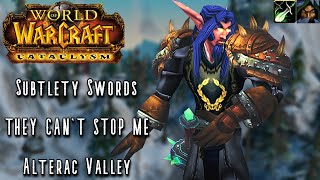 WoW Cataclysm Classic PvP: I'M JUST TOO NASTY (Subtlety Swords) Level 84 PvP