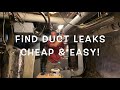 Find & seal leaky ductwork - CHEAP!