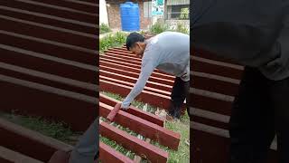 លាបថ្នាំឈើធ្វើបង្គន់ #schoolcomedy #funnyschool #construction #funny