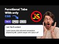 Functional tabs using only CSS (no JavaScript)