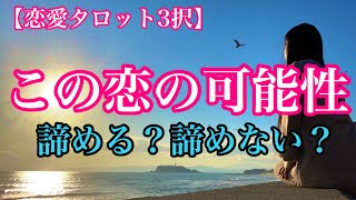 【恋愛タロット3択】この恋の可能性〜諦める？諦めない？〜