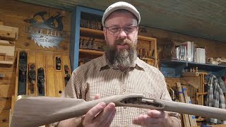 Inletting Ramrod Pipes On A 1750's Fowler #woodcarving