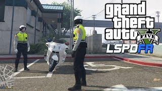 GTA 5 LSPDFR 警察模組 047   交通警察執勤遇襲