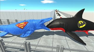 SUPERMAN MOSASAURUS DEADLY TOUR - Animal Revolt Battle Simulator