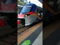 il nuovissimo treno pop alstom di trenitalia . stazione di napoli mergellina linea 2