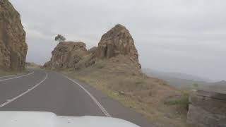 Cape Verde Santiago driving up to Tarrafal from the south.